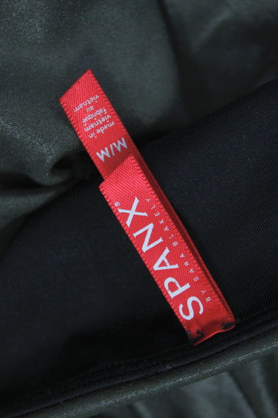 Spanx Women Ankle Jegging Army Green Solid Size M