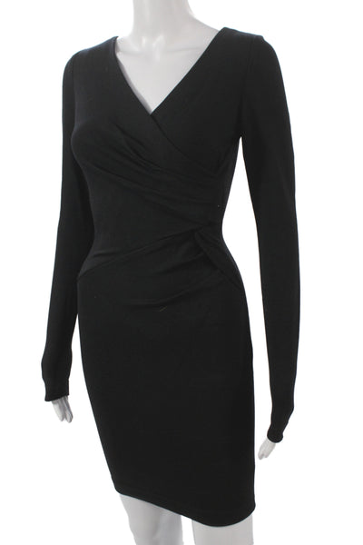 Robert Rodriguez Black Label Womens Black Bodycon Long Sleeve Dress Size 0