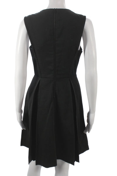 Rag & Bone Womens A-Line Fit & Flare Knee Length Black Dress Zip Size 2