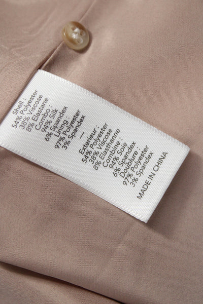 Elizabeth & James Womens Fit & Flare Mini Dress Beige Short Sleeve Size 0