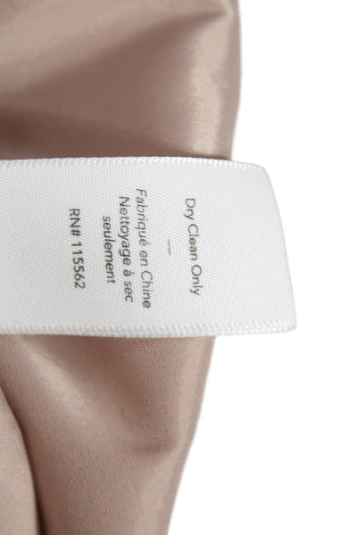 Elizabeth & James Womens Fit & Flare Mini Dress Beige Short Sleeve Size 0