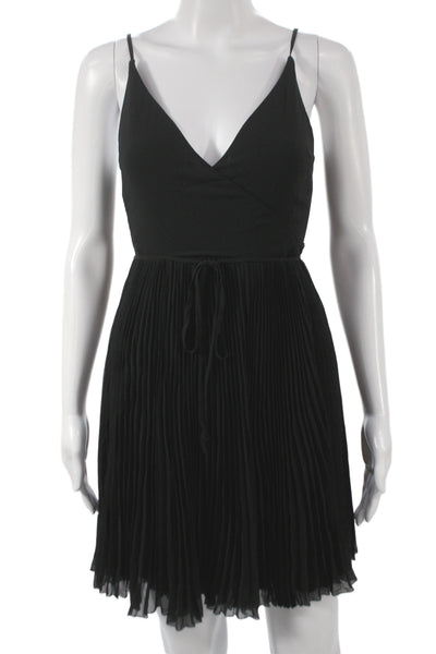 Wilfred Women Fit & Flare Slip Dress Black V-Neck Sleeveless Size XS