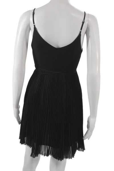 Wilfred Women Fit & Flare Slip Dress Black V-Neck Sleeveless Size XS