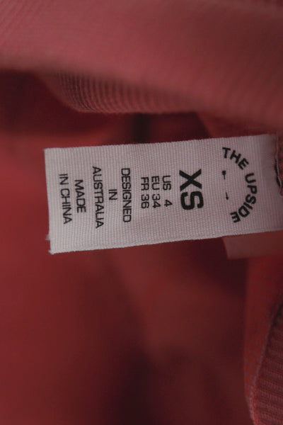 The Upside Women Pink Ankle Leggings Nylon Spandex Size 4
