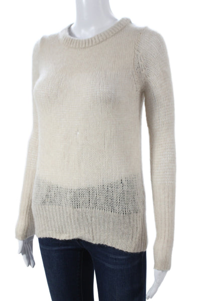 Rag & Bone Unisex Beige Cashmere Pullover Crew Neck Size 2XS