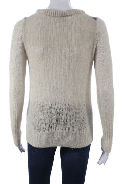 Rag & Bone Unisex Beige Cashmere Pullover Crew Neck Size 2XS