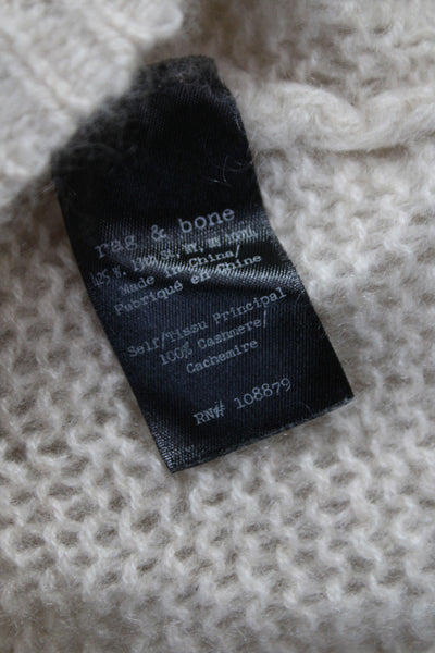Rag & Bone Unisex Beige Cashmere Pullover Crew Neck Size 2XS