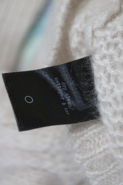 Rag & Bone Unisex Beige Cashmere Pullover Crew Neck Size 2XS
