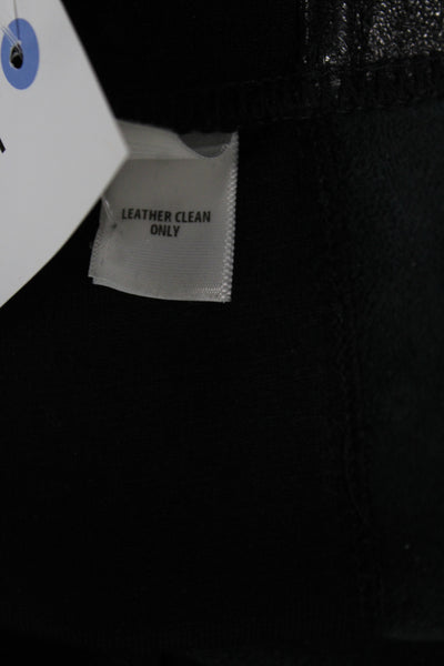 St. John Collection Womens Cropped Wool Dress Pants Black Size 14