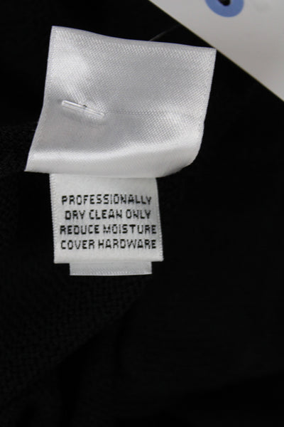 St. John Sport By Marie Gray Womens Ankle Cropped Wool Pants Black Size L