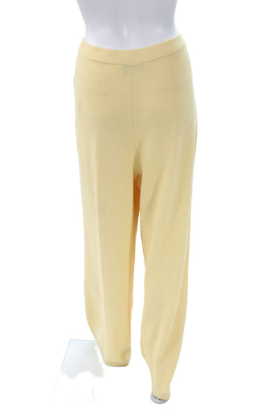 St. John Collection By Marie Gray Women Dress Pants Yellow Wool Size 12