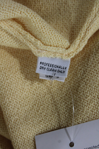 St. John Collection By Marie Gray Women Dress Pants Yellow Wool Size 12