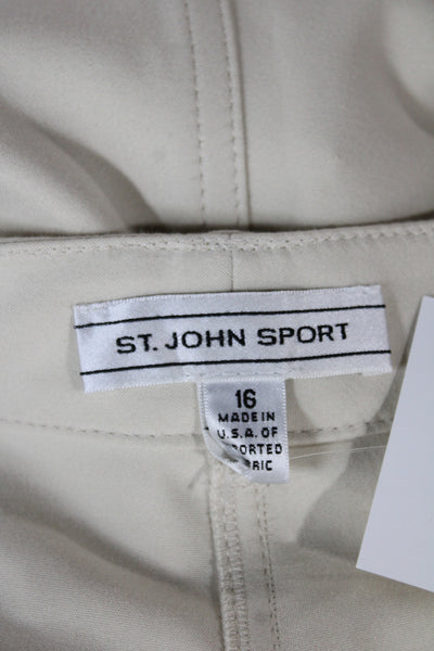 St. John Sport Women Dress Pants Beige Size 16