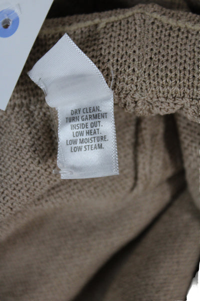 St. John Collection Womens Dress Pants Beige Wool Cashmere Size L