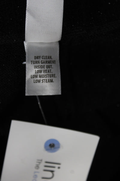 St. John Evening Women Dress Pants Black Cotton Polyester Size L