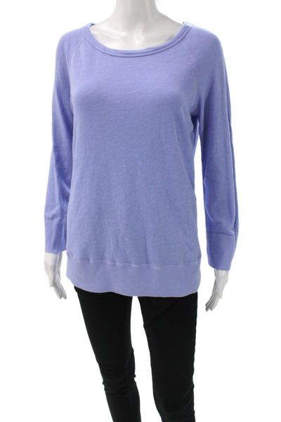 Standard James Perse Unisex Pullover Sweater Purple Size 2