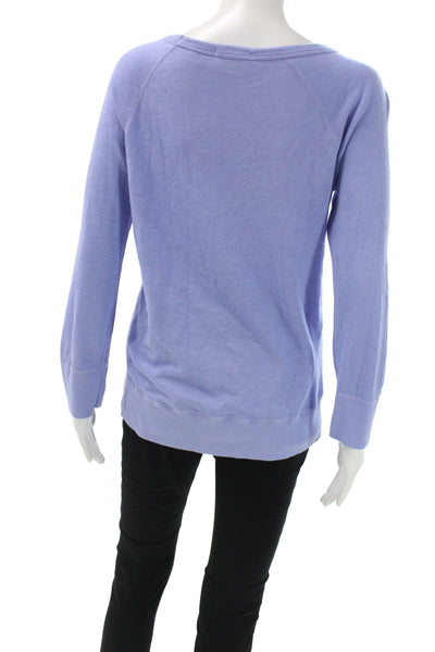 Standard James Perse Unisex Pullover Sweater Purple Size 2