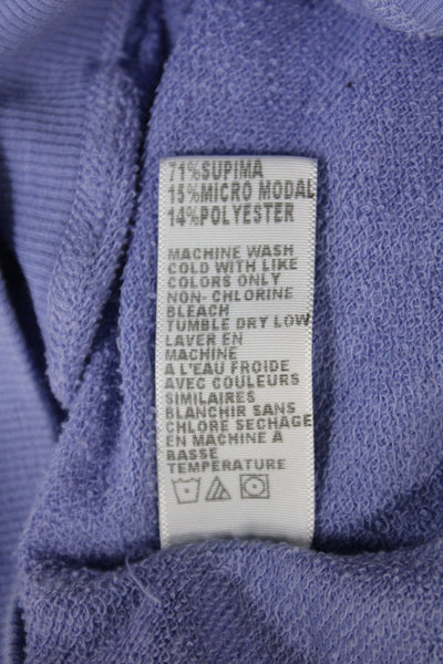 Standard James Perse Unisex Pullover Sweater Purple Size 2