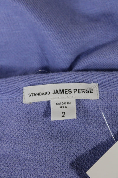 Standard James Perse Unisex Pullover Sweater Purple Size 2