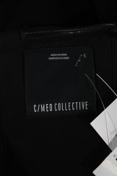 C/MEO Collective Women A-Line Sleeveless Black Dress Size S