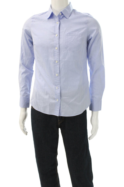 J Crew Mens Button-Down Shirt Light Blue 100% Cotton Long Sleeve Size 6