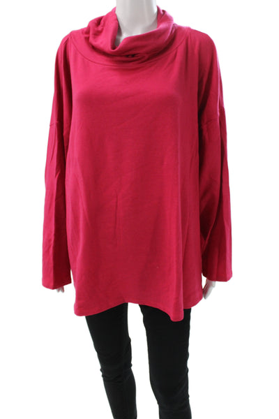 Eileen Fisher Unisex Red Turtleneck Pullover Sweater Long Sleeve Size 2X