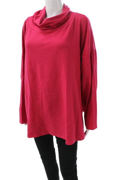Eileen Fisher Unisex Red Turtleneck Pullover Sweater Long Sleeve Size 2X