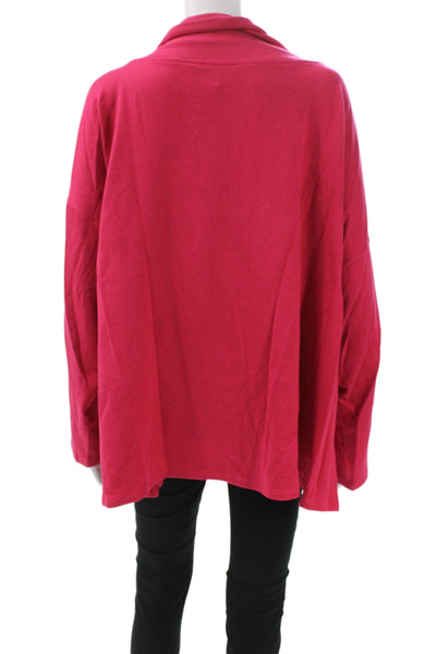 Eileen Fisher Unisex Red Turtleneck Pullover Sweater Long Sleeve Size 2X