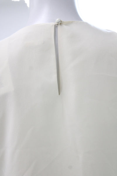 Kate Spade Womens Bohemian White Sleeveless Blouse Size XS
