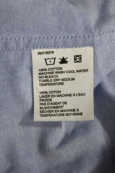 Steven Alan Women Tunic Blouse Light Blue Button Long Sleeve Cotton Size XS