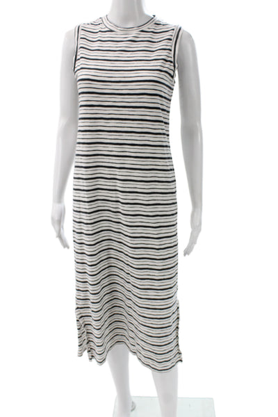 Universal Thread Womens Black Striped Cotton Tank Dress Crewneck Size XS