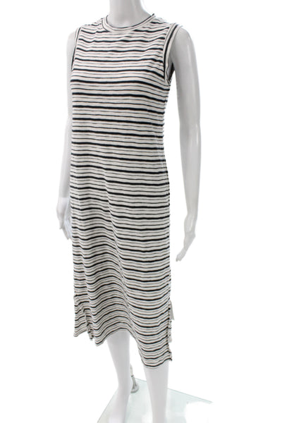 Universal Thread Womens Black Striped Cotton Tank Dress Crewneck Size XS