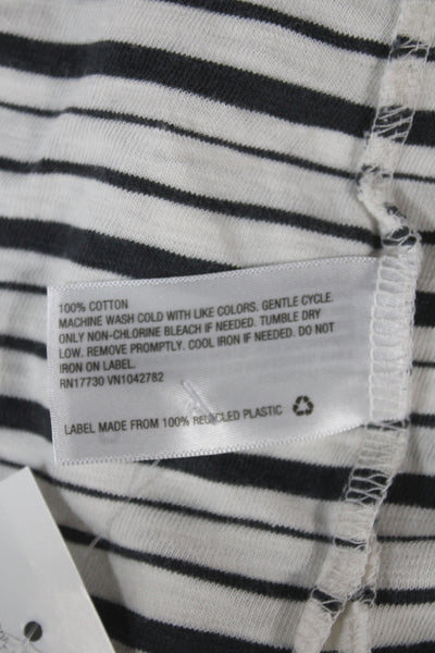 Universal Thread Womens Black Striped Cotton Tank Dress Crewneck Size XS