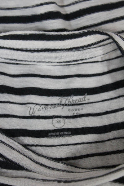 Universal Thread Womens Black Striped Cotton Tank Dress Crewneck Size XS
