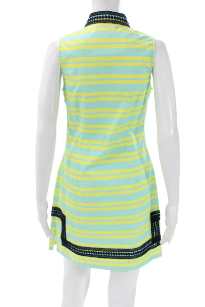 Sail To Sable Womens Shift Sundress Light Blue Sleeveless Size XS