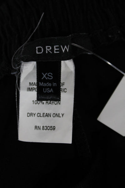 Drew Unisex Black Dress Pants 100% Rayon Size XS