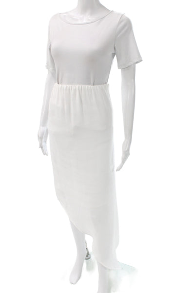 BB Dakota Womens T-Shirt Dress White Cotton Polyester Knee Length Size XS