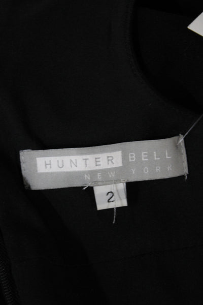 Hunter Bell Women Black Sleeveless Jumpsuit Round Neck Size 2