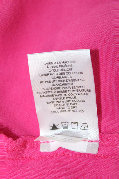 Renuar Womens Pink Collared Button Long Sleeve Jacket Size XS