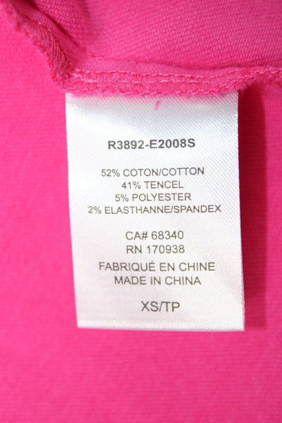 Renuar Womens Pink Collared Button Long Sleeve Jacket Size XS
