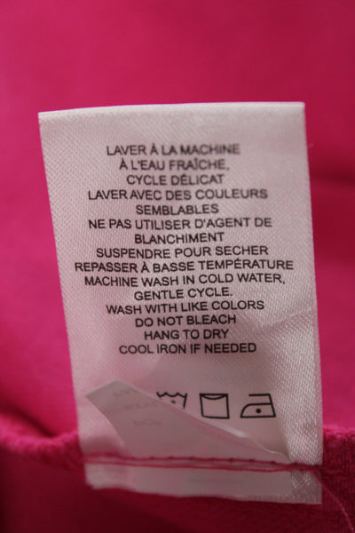 Renuar Womens Pink Collared Petite Long Sleeve 90s Jacket Size S