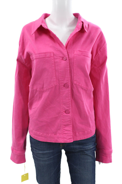 Renuar Women Collared Button Pink Long Sleeve Jacket Size XL