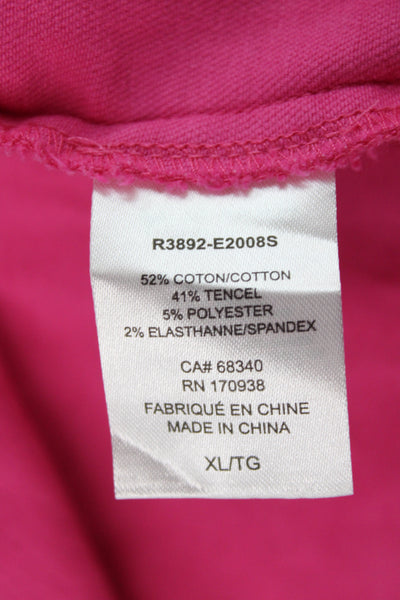 Renuar Women Collared Button Pink Long Sleeve Jacket Size XL