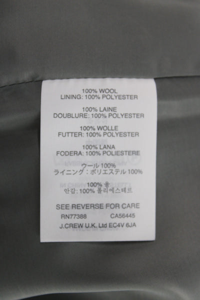 J Crew Women Gray Wool Straight Pencil Skirt Petite Size 4
