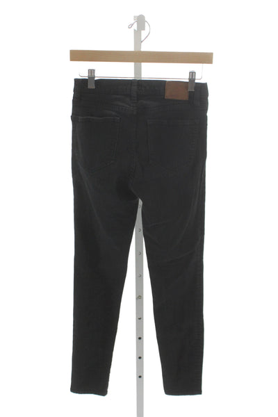 J Crew Women Skinny Mid Rise Black Jeans Size 28