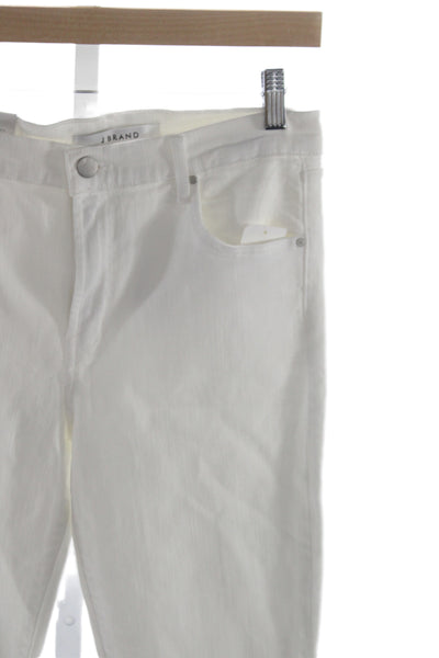 J Brand Women Skinny Jeans White Mid Rise Size 29