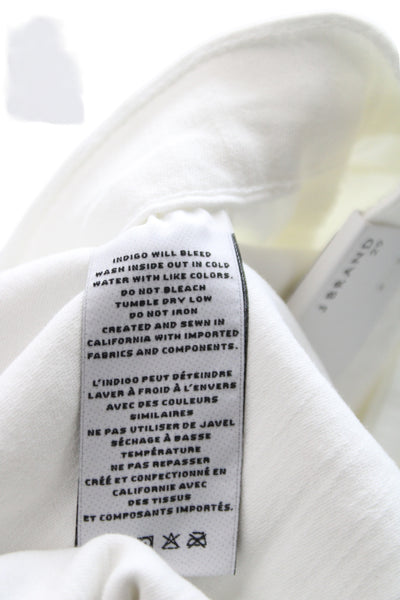 J Brand Women Skinny Jeans White Mid Rise Size 29