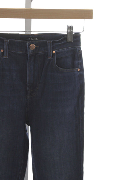 J Brand Women Skinny Ankle Jeans Dark Blue Mid Rise 30 Inseam Size 24