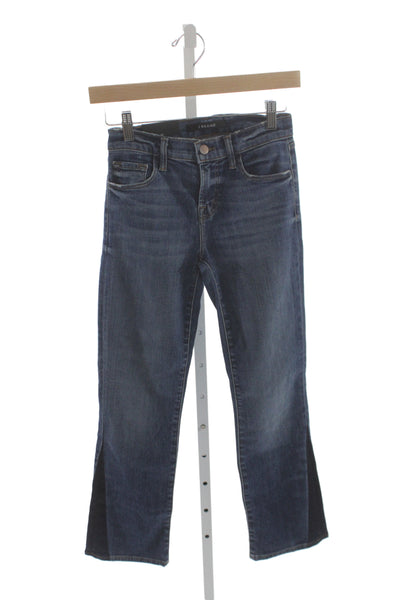 J Brand Womens Cropped Straight Dark Blue Jeans Size 24