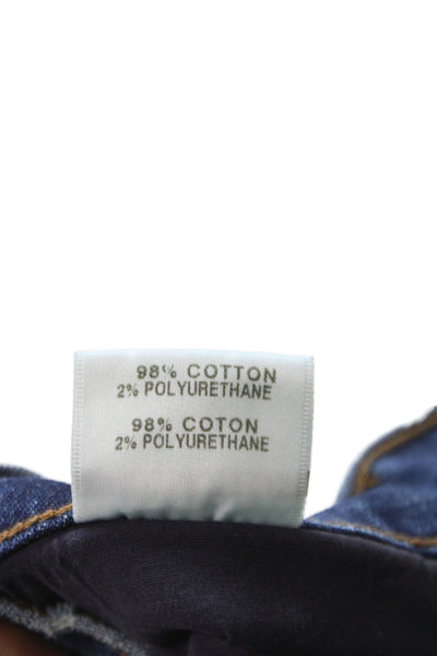 J Brand Womens Cropped Straight Dark Blue Jeans Size 24
